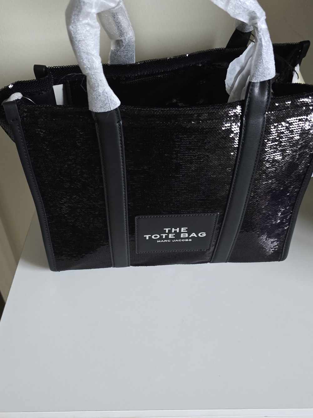 Marc Jacobs The Tote Bag Sequin Black Tote